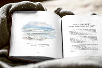 Open book mockup, editable psd