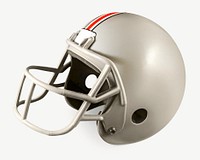 American football helmet collage element psd 