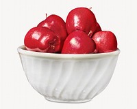 Red apple, isolated design