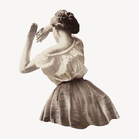 Vintage woman illustration isolated design. Remixed by rawpixel.
