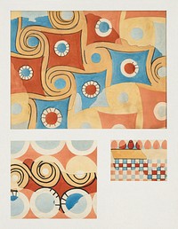 Ceiling Patterns from the Palace of Amenhotep III, Malqata by William J. Palmer-Jones. Original public domain image from The Metropolitan Museum of Art. Digitally enhanced by rawpixel.
