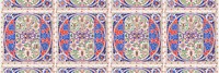 Vintage floral rug pattern background for Twitter header. Remixed by rawpixel.