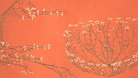 Vintage Japanese flower illustration. Remixed by rawpixel.