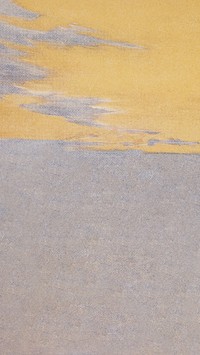 Golden sky iPhone wallpaper, grunge painting texture. Remixed by rawpixel.