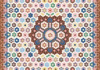 Patchwork quilt pattern background. Remixed by rawpixel.