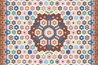 Patchwork quilt pattern background. Remixed by rawpixel.