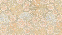 Vintage flower pattern desktop wallpaper. Remixed by rawpixel.