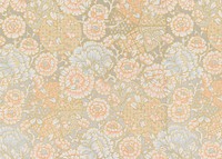 Vintage flower pattern background. Remixed by rawpixel.