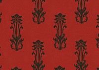 Abstract red pattern, staggered anthemion background. Remixed by rawpixel.