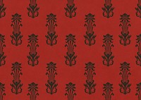 Abstract red pattern, staggered anthemion background. Remixed by rawpixel.