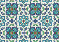 Persian tile pattern background. Remixed by rawpixel.