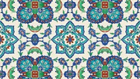 Persian tile pattern background. Remixed by rawpixel.