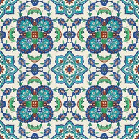 Persian tile pattern background. Remixed by rawpixel.