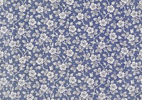 Vintage flower pattern, blue background. Remixed by rawpixel.