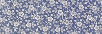 Vintage flower pattern, blue background for Twitter header. Remixed by rawpixel.