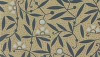 Vintage leaf pattern background. Remixed by rawpixel.