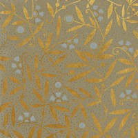 Gold leaf pattern, vintage background. Remixed by rawpixel.