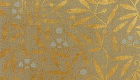 Gold leaf pattern, vintage background. Remixed by rawpixel.