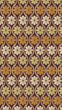 Floral vintage pattern iPhone wallpaper. Remixed by rawpixel.