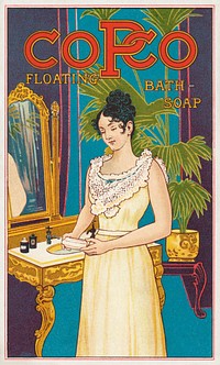 Try Lavine for washing (1870–1900), vintage woman card. Original public domain image from Digital Commonwealth. Digitally enhanced by rawpixel.