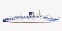 Cruise ship isolated design. Remixed by rawpixel.