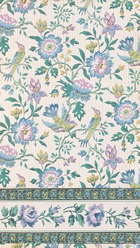 Vintage pattern (1834) from M.H. Birge & Sons Co. Original from The Smithsonian Institution.  Original public domain image from Smithsonian. Digitally enhanced by rawpixel.