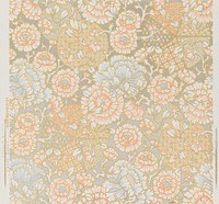 Sidewall, floral pattern. Original public domain image from Smithsonian. Digitally enhanced by rawpixel.