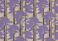 Japanese trees pattern, vintage background. Remixed by rawpixel.