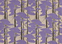 Japanese trees pattern, vintage background. Remixed by rawpixel.