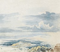 Landscape with a Castle on a Hill. Original public domain image from Yale Center for British Art. Digitally enhanced by rawpixel.