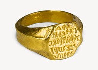 Gold Signet Ring of Michael Zorianos (1300). Original public domain image from The MET Museum. Digitally enhanced by rawpixel.