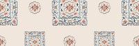 Vintage flower panel background, Chinese patterned design.  Remixed by rawpixel.