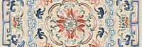 Vintage flower panel background, Chinese design.  Remixed by rawpixel.