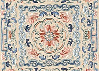 Vintage flower panel background, Chinese design.  Remixed by rawpixel.