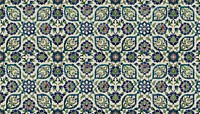 Vintage floral tile background, abstract pattern.  Remixed by rawpixel.