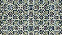 Vintage floral tile HD wallpaper, abstract pattern.  Remixed by rawpixel.