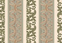 Ornamental leaf patterned background, vintage botanical illustration.  Remixed by rawpixel.