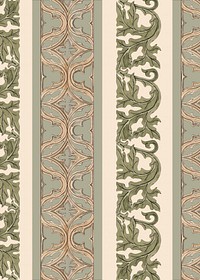 Ornamental leaf patterned background, vintage botanical illustration.  Remixed by rawpixel.