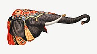 Vintage circus elephant, animal illustration psd.  Remixed by rawpixel. 