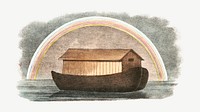Noah's ark, vintage illustration psd. Remixed by rawpixel.