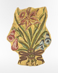 Textile (18th century) floral design. Original public domain image from The Smithsonian Institution. Digitally enhanced by rawpixel.