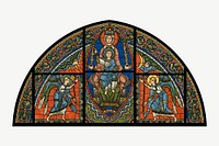 Cathedral of Chartres's stained glass window art psd.  Remixed by rawpixel. 