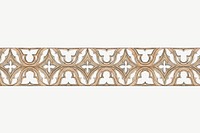 Ornate leaf divider, decorative element by Charles Dyce psd.  Remixed by rawpixel. 