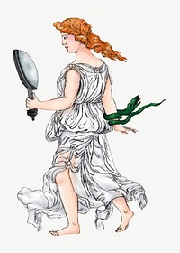 Greek Goddess, vintage woman illustration by James Bruce psd.  Remixed by rawpixel. 