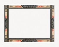 Vintage frame, rectangle design by J. Absolon.  Remixed by rawpixel. 