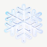 Plastic snowflake image graphic psd