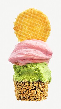 Gelato image on white