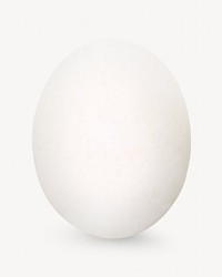 White egg image on white