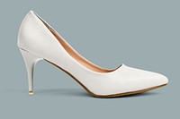 White high heels mockup psd women’s shoes fashion