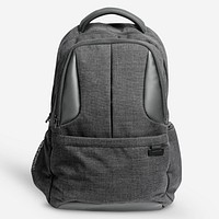 Black backpack mockup psd unisex accessories